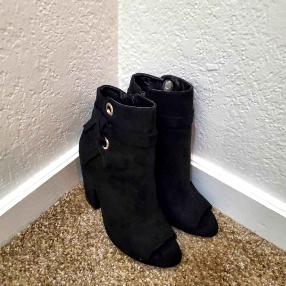 Black ankle boots